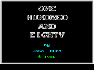 180 title screen for ZX Spectrum